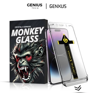 Genius Tech Tempered Glass Clear/Privacy Glossy Auto Align Tech Anti Gores Screen Protector Full Screen Guard for iPhone X XR 15 PRO MAX 15 PLUS 14 PLUS 14 PRO MAX 13 PRO MAX 12 PRO MAX 11 PRO MAX Gorillas Glass