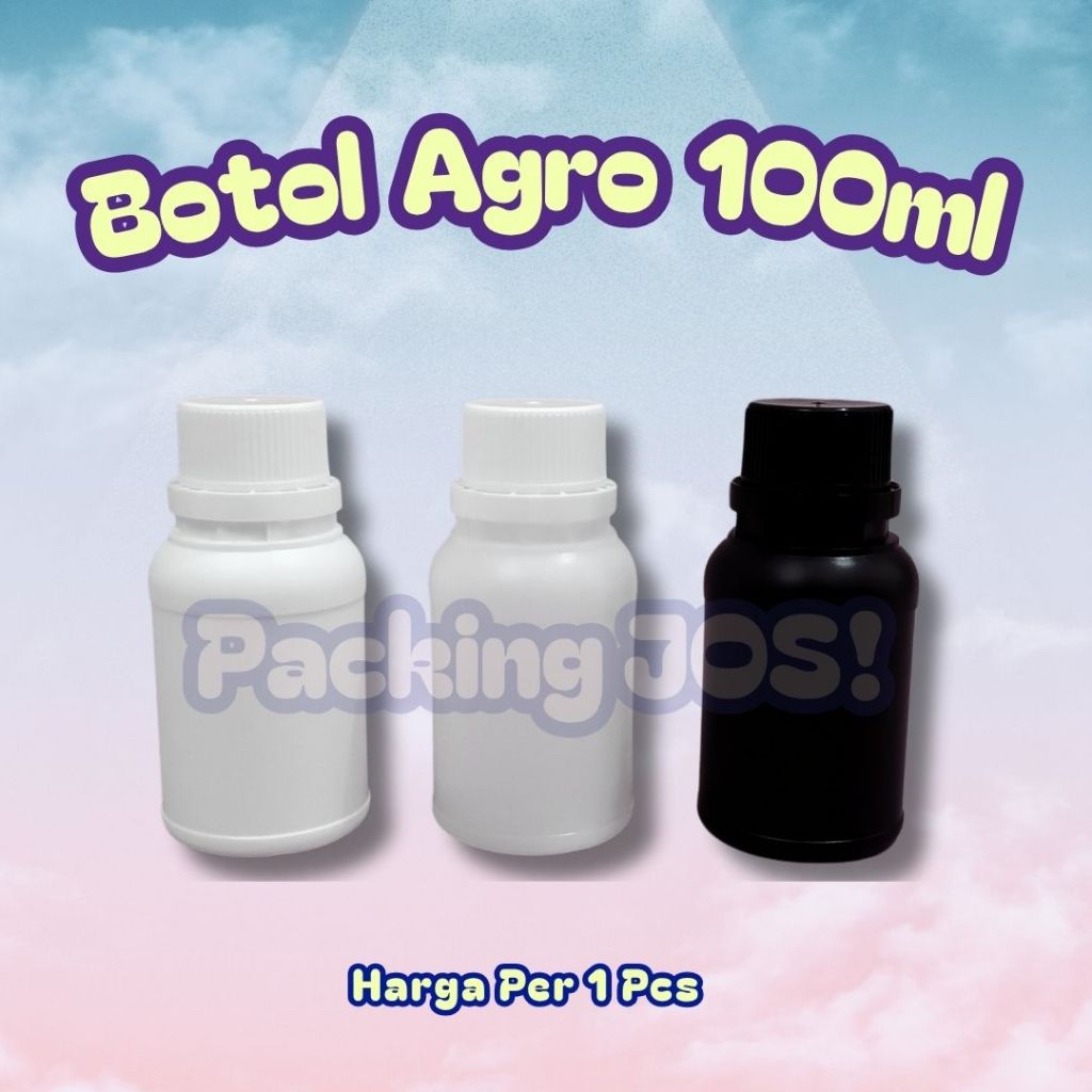 Jual Botol Labor 100ml / Botol Agro 100 ml / Botol HDPE 100ML Plastik ...