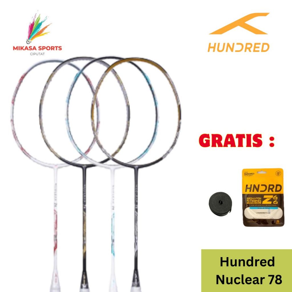 Jual Raket Hundred Badminton Racket Nuclear 78 Original | Shopee Indonesia