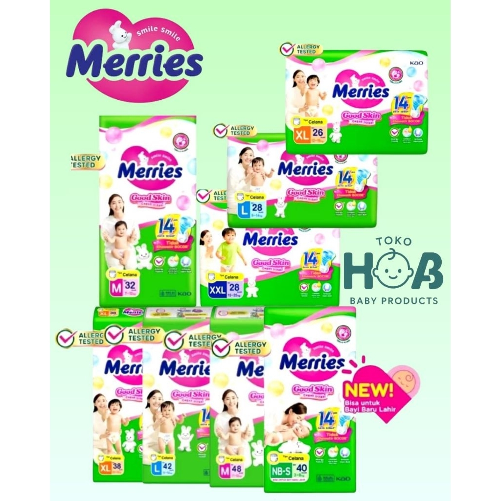 Jual Merries Good Skin Pants Ukuran Nb-S/M/L/XL | Shopee Indonesia