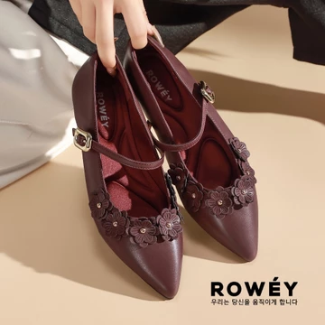 Rowey Sepatu Cewek Flat Shoes Mary Jane Simple Manis Sepatu Cantik Jenifer