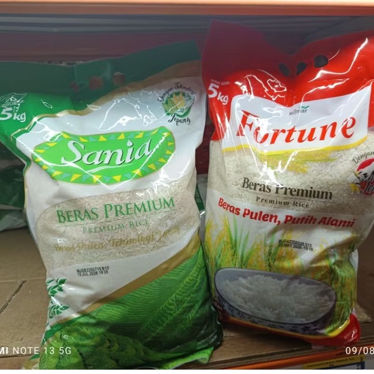Jual Beras Premium Sania / Fortune 5 kg dengan Proses produksi Jepang ...