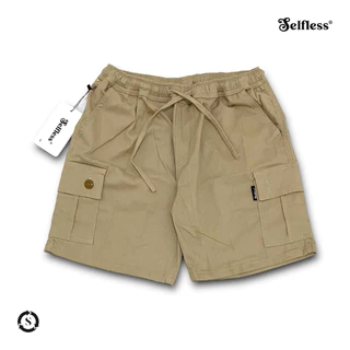 Selfless - Celana Boardshort Cargo Pendek Pria Cowok Distro Boxer Katun Twill Cotton