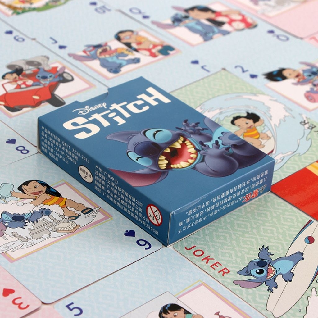 Jual Kartu Remi Disney Stitch Blue Lilostitch Card Playing | Shopee ...