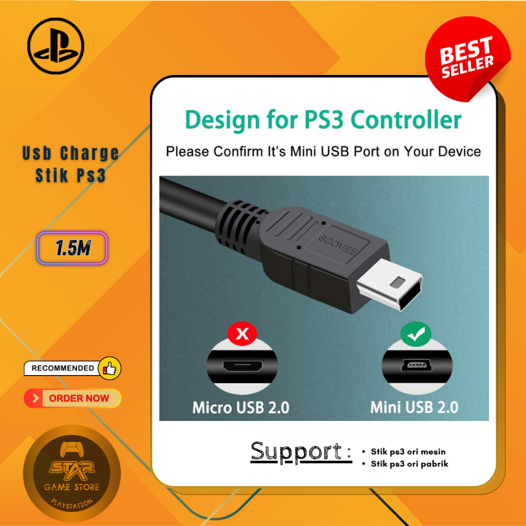 Jual Kabel Mini USB charge Charger Stik Stick PS3 / PSP Original ...