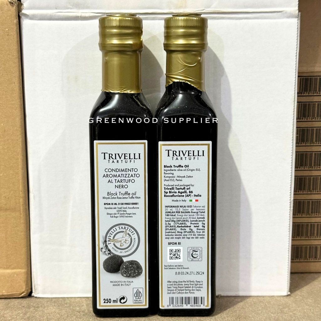 Jual Trivelli Black Truffle Olive Oil 250ML | Shopee Indonesia