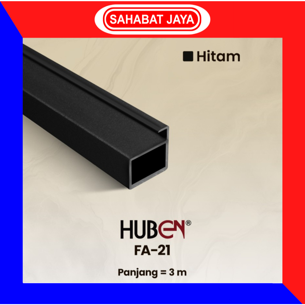 Jual HUBEN Profil Frame Handle Alumunium Aluminium FA 21 FA21 FA-21 ...