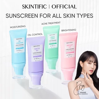 SKINTIFIC UV Shield Sunscreen All-in-1 Series - SPF50+ SPF35 PA++++ Skincare  | Matte Fit Serum  / Bright Fit / 5X Ceramide Serum / Aqua Light Daily / Light Serum Brightening / All Day Light Mist | Oil Control Cepat Menyerap Fast-Absorbing Melembapkan