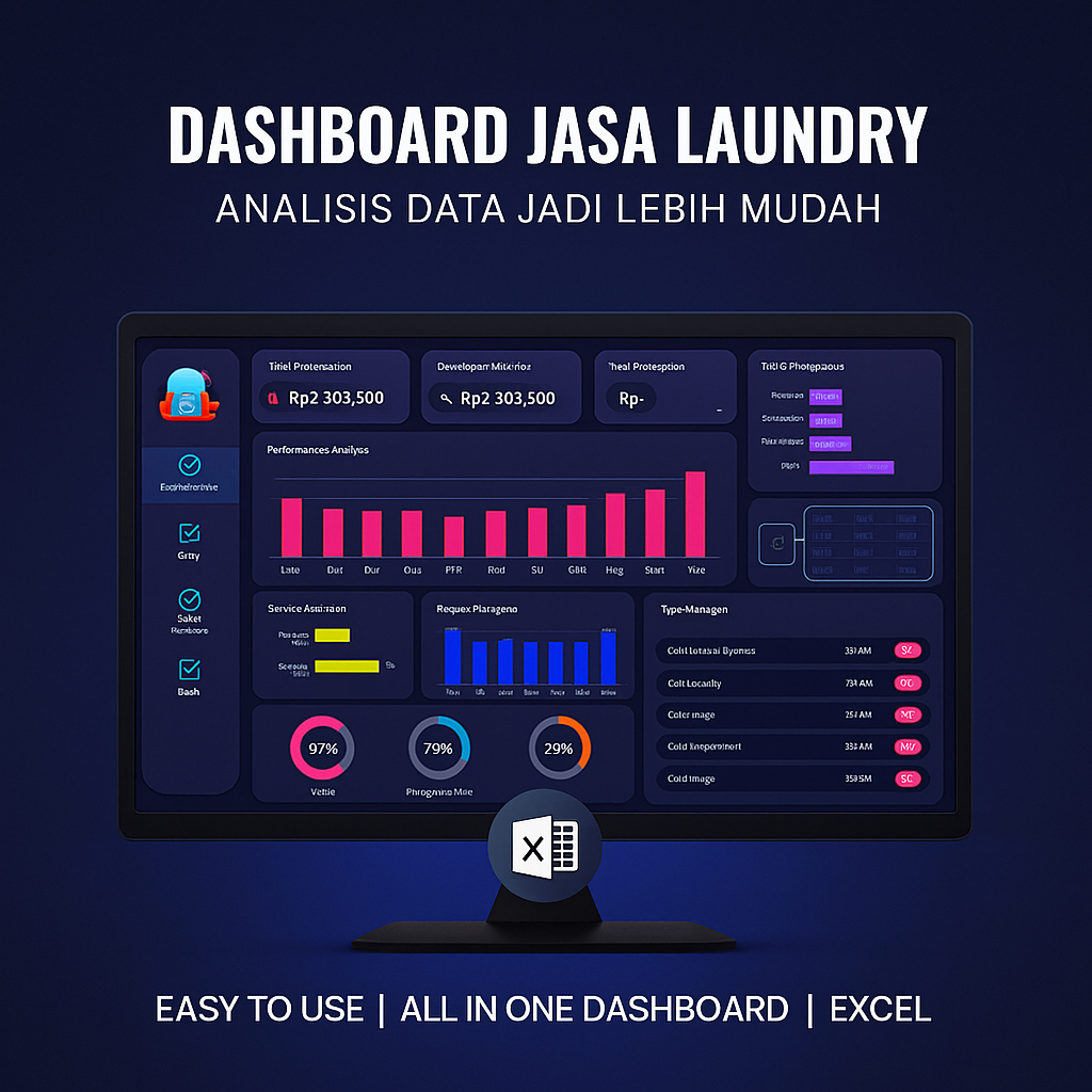 Jual Dashboard Usaha Laundry Premium Mudah di Gunakan | Shopee Indonesia