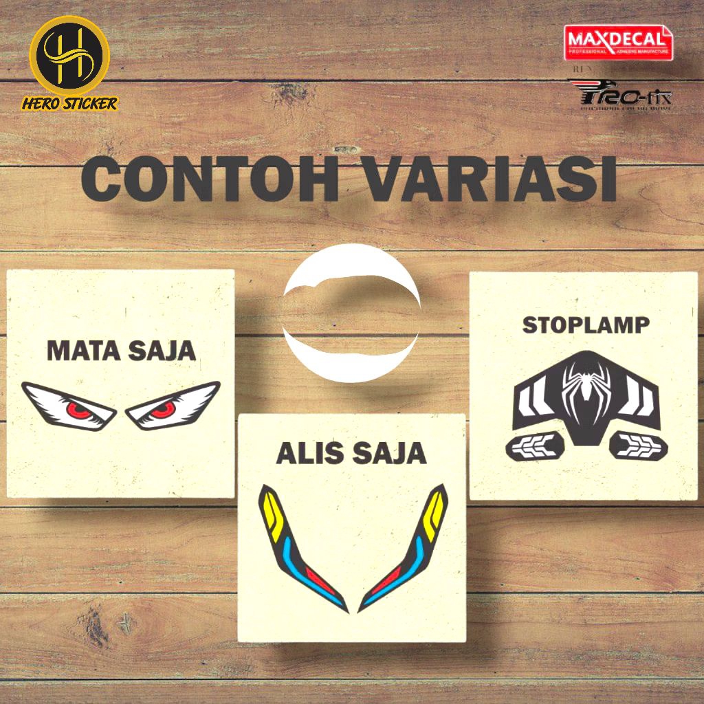Jual Sticker Stiker Lampu Vario New 125/150cc Sticker Cutting Lampu ...