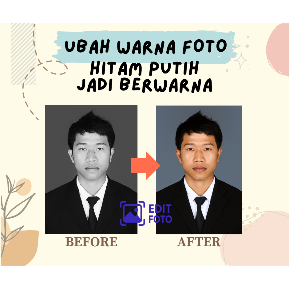 Jual EDIT FOTO HITAM PUTIH MENJADI BERWARNA/RESTORASI FOTO RUSAK/EDIT ...