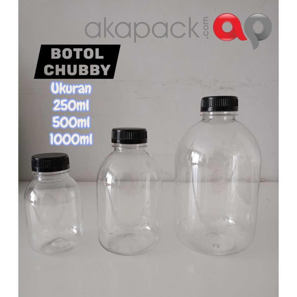 Jual botol Chubby 500ml // botol kale gendut 500ml // Botol Plastik ...