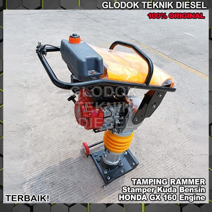 Jual STAMPER KUDA PEMADAT TANAH ORIGINAL TERBAIK Tamping Rammer Bensin ...
