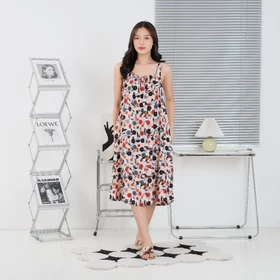 Dress Helena LD 120 Pendek Rayon Premium Vintage