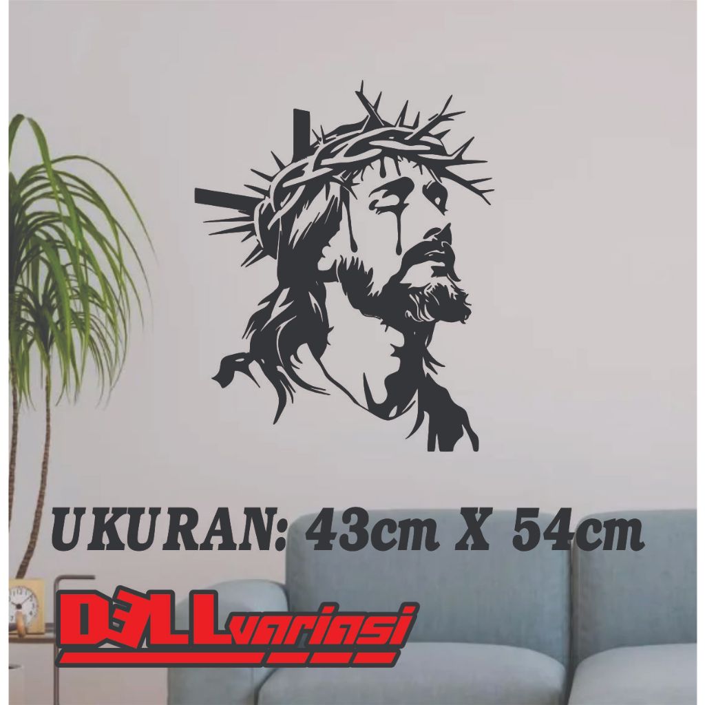 Jual WALL CUTTING STICKER DINDING CUSTOM TUHAN YESUS KACA QUOTE KUTIPAN ...