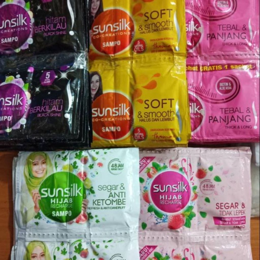 Jual Sunsilk Shampoo Sachet All Varian //Sunsilk Shampoo Sachet Isi 24 ...