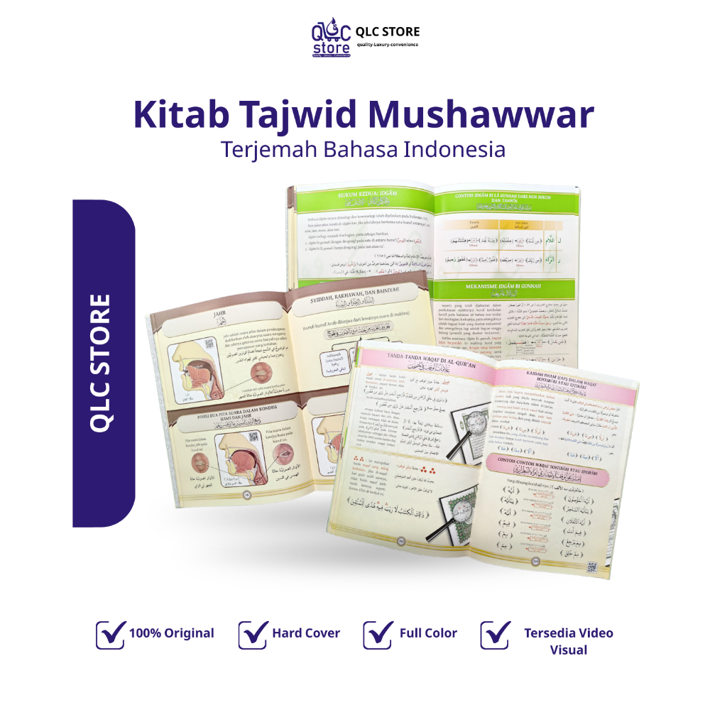 Jual TAJWID BERGAMBAR QLC | Terjemahan Resmi Bahasa Indonesia | Dr ...
