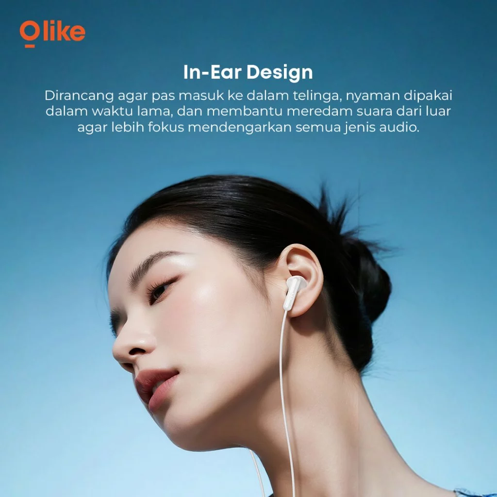 OLIKE Headset Cable E300S Jack 3.5mm | Headset Super Stereo Bass