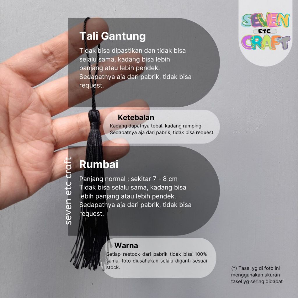 Jual 10 pcs Tasel Rumbai Tassel COKLAT SUSU | Shopee Indonesia
