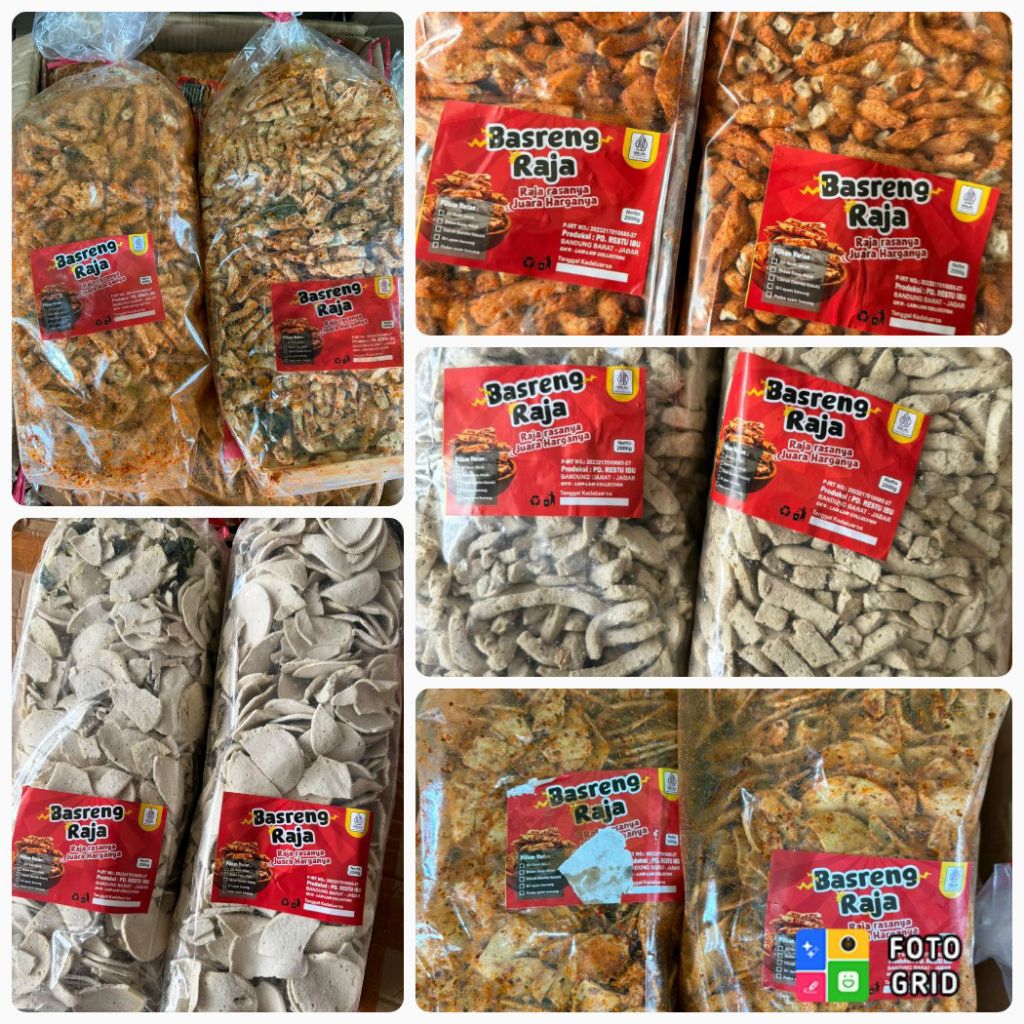 Jual 1Ball isi 2KG Basreng Raja Rasanya Juara Harganya Netto 2000g ...
