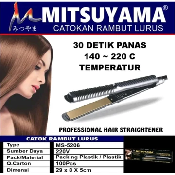 N5 Catok Rambut Pelurus Rambut Alat Salon Catokan Mitsuyama