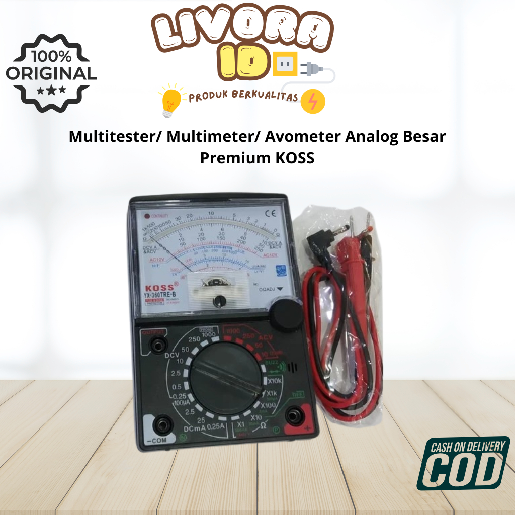 Jual Multitester/ Multimeter/ Avometer Analog Besar Premium KOSS ...