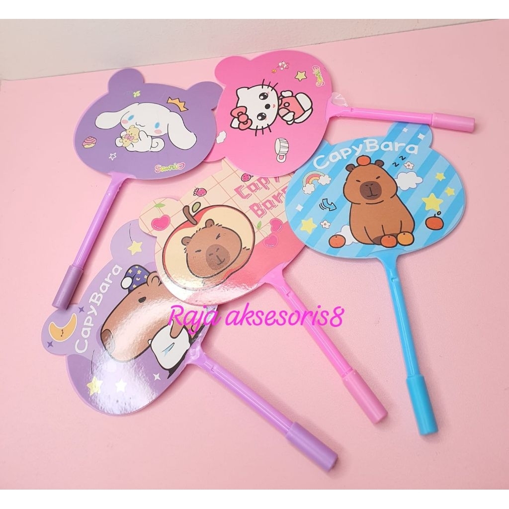 Jual PULPEN GEL KIPAS MINI KARTUN LUCU UNTUK ANAK DAN DEWASA / PULPEN