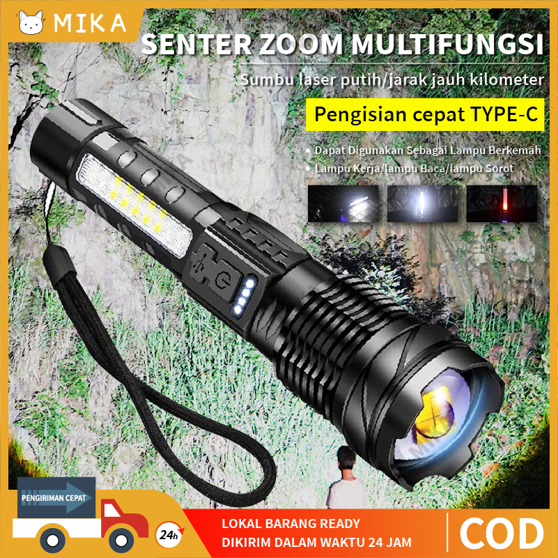 Jual Senter Super Terang Senter SWAT Terbaik / Senter LED Isi Ulang ...