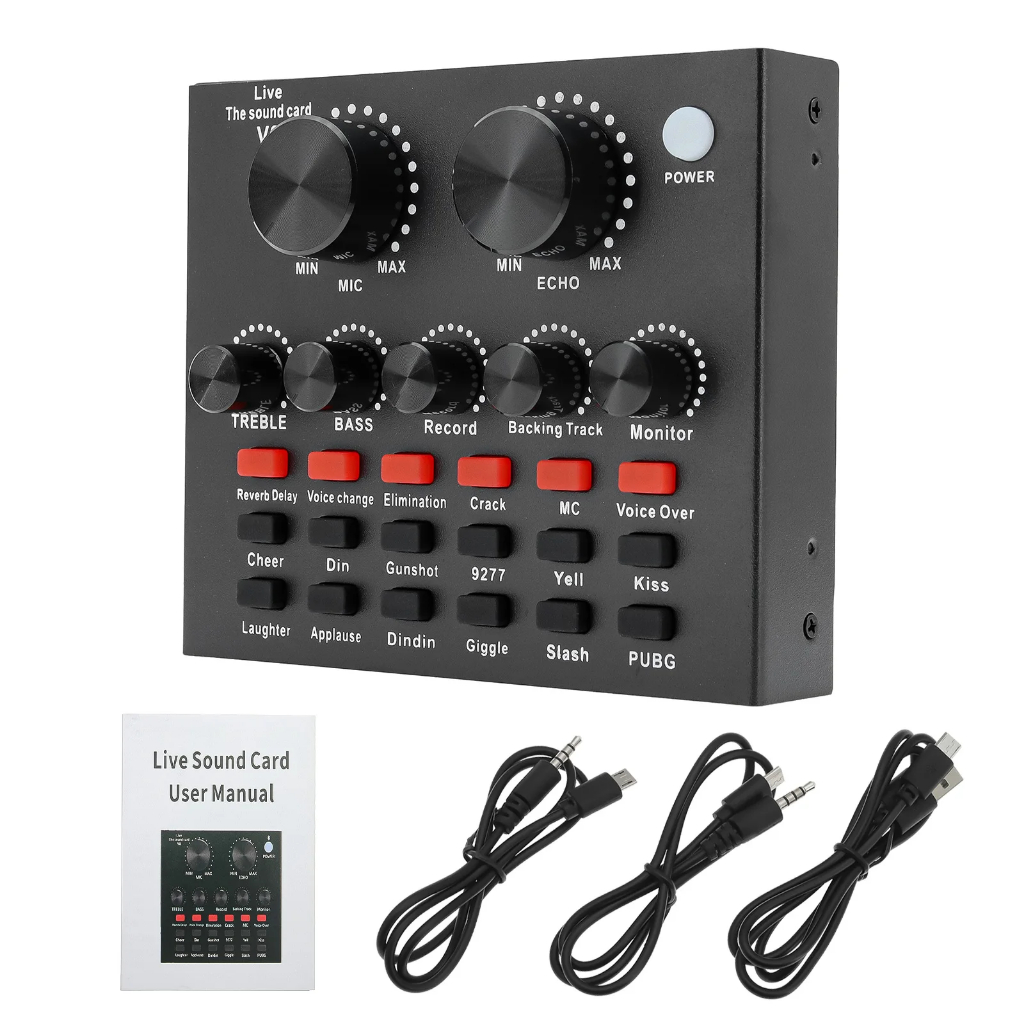 Jual V8 Sound Card V8 Mixer External Soundcard V8 USB Audio Live ...