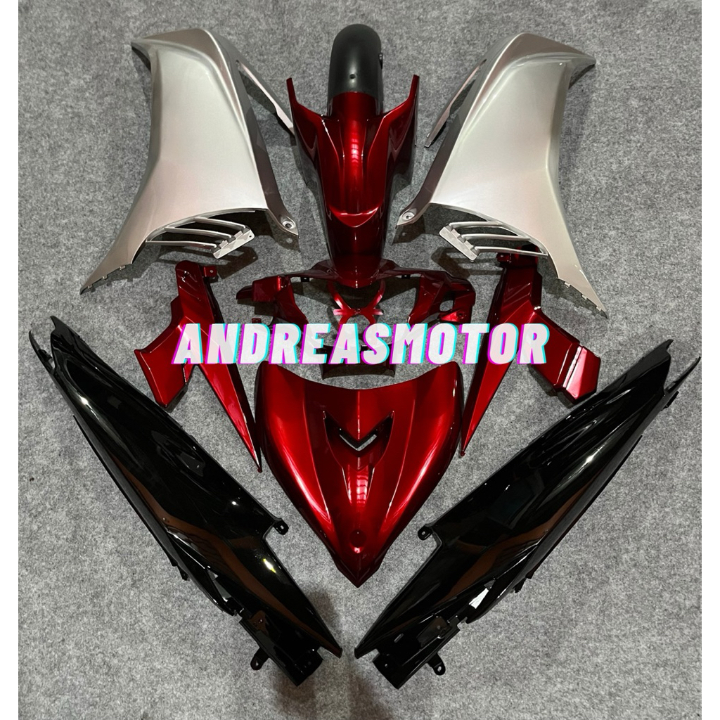 Jual full body Halus Jupiter Mx New 135 Warna Merah Silver | Shopee ...