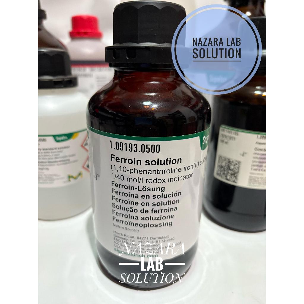 Jual FERROIN SOLUTION INDICATOR MERCK 109193 / INDIKATOR FERROIN 50mL ...