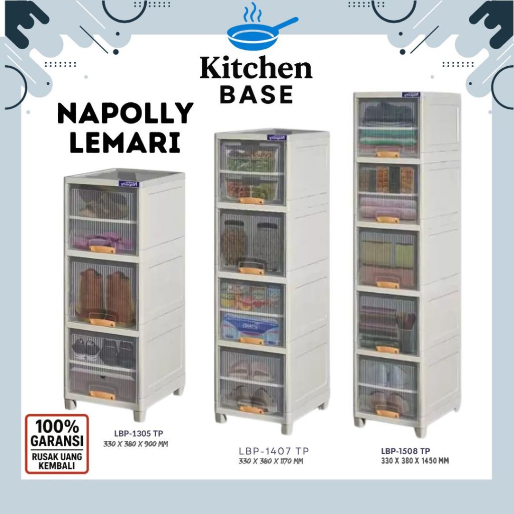 Jual Lemari Plastik Locker Box Rak Serbaguna NAPOLLY TOWER 1 BARIS LBP ...