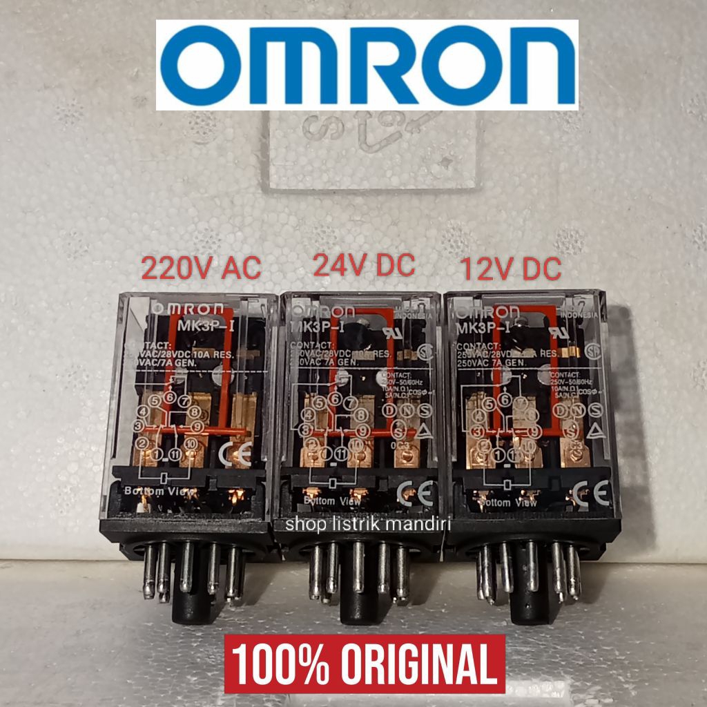Jual relay omron MK3P MK3P-I 220VAC 10A 11kaki original | Shopee Indonesia