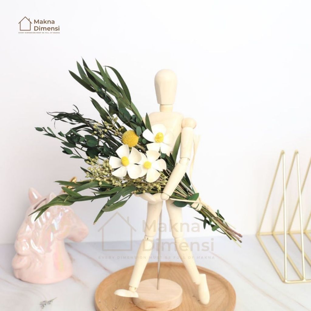 Jual Makna Dimensi - 1 Set Bunga Aesthetic JUMBO dengan Patung / Buket ...