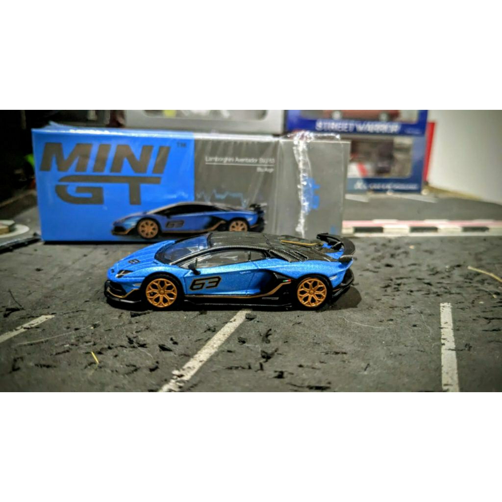 Jual Diecast Mini GT Lamborghini Avemtadpr SVJ 63 Blu Aegir no 784 ...