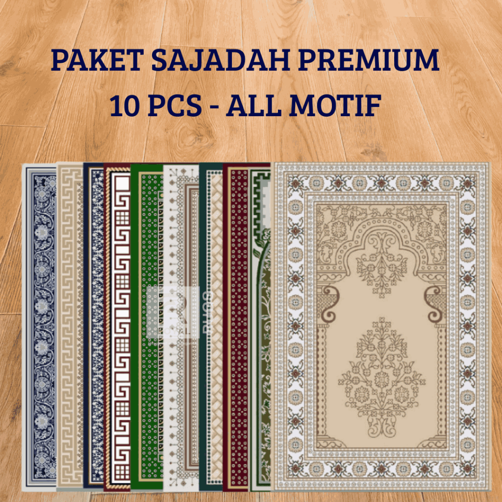 Jual Paket Reseller Sajadah Premium Besar 80x120 cm Isi 10 Bulk All ...