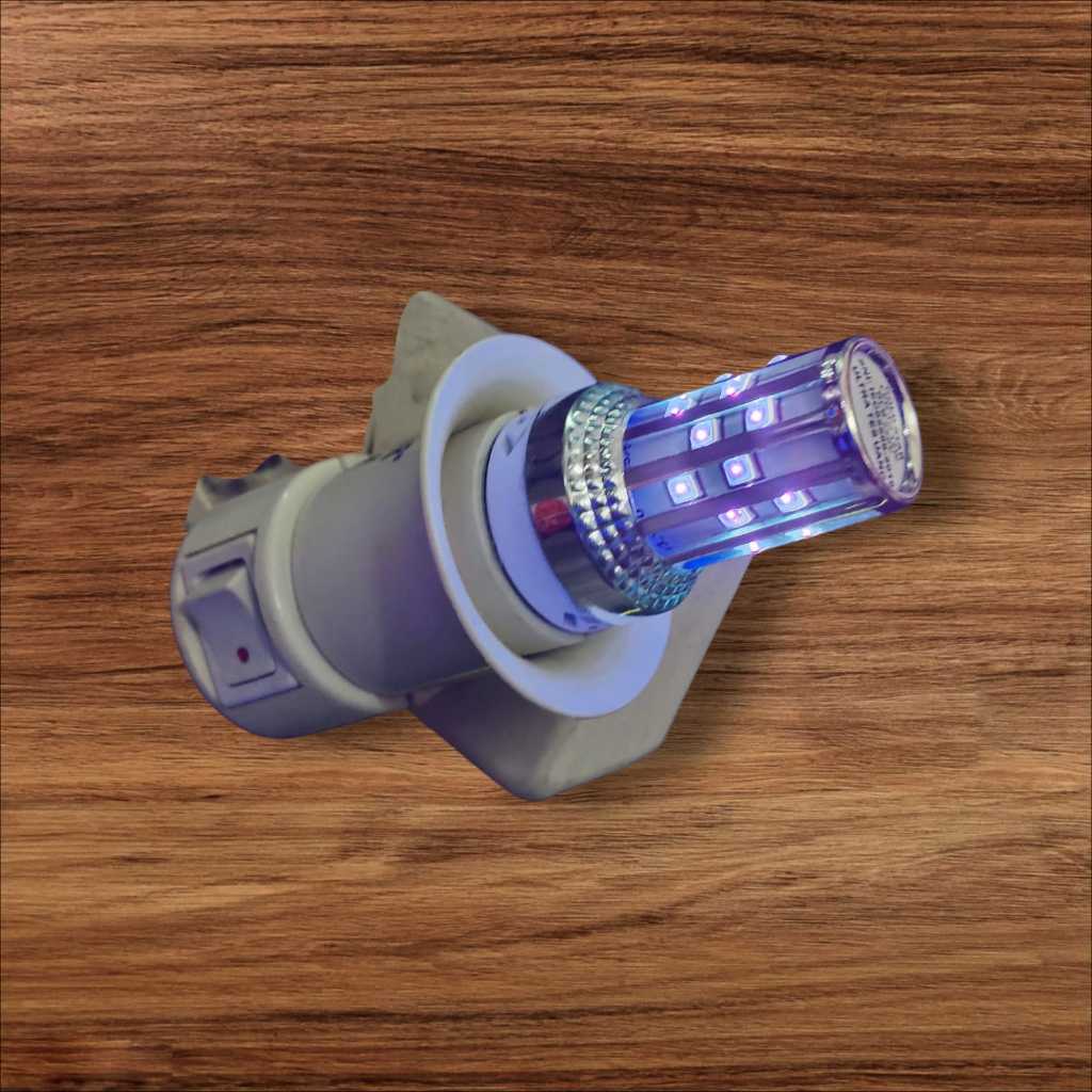 Jual SET LAMPU LED Jagung 12W UV ULTRA BLB + FIT COLOK SWITCH ON/OFF ...