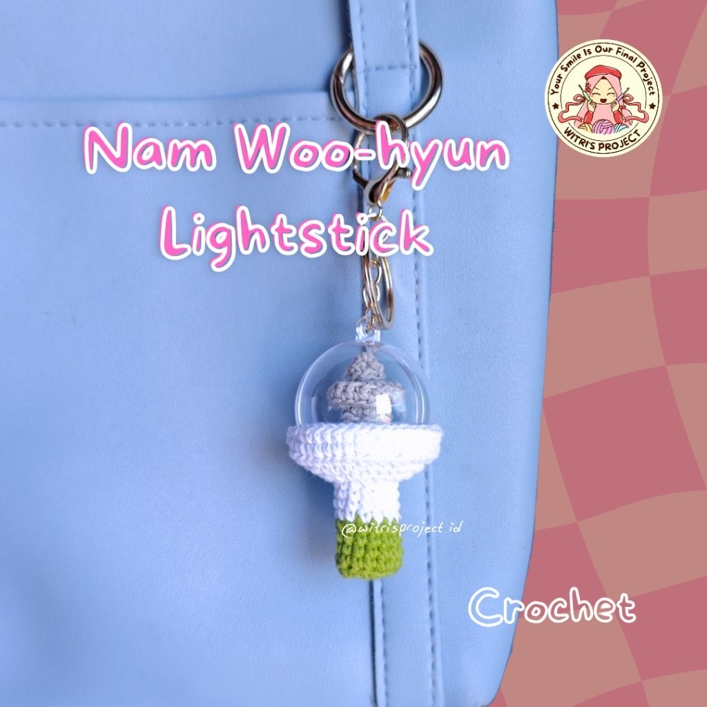 Jual WITRI'S PROJECT Keychain Lightstick Nam Woohyun Infinite Fanmade ...