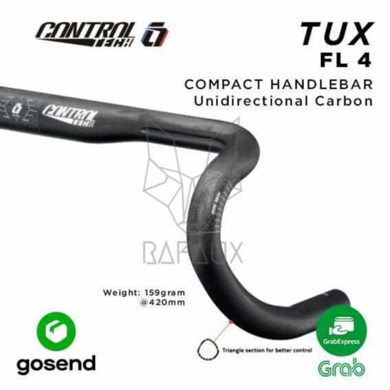 Jual CONTROLTECH TUX FL4 Compact CARBON Handlebar | Shopee Indonesia