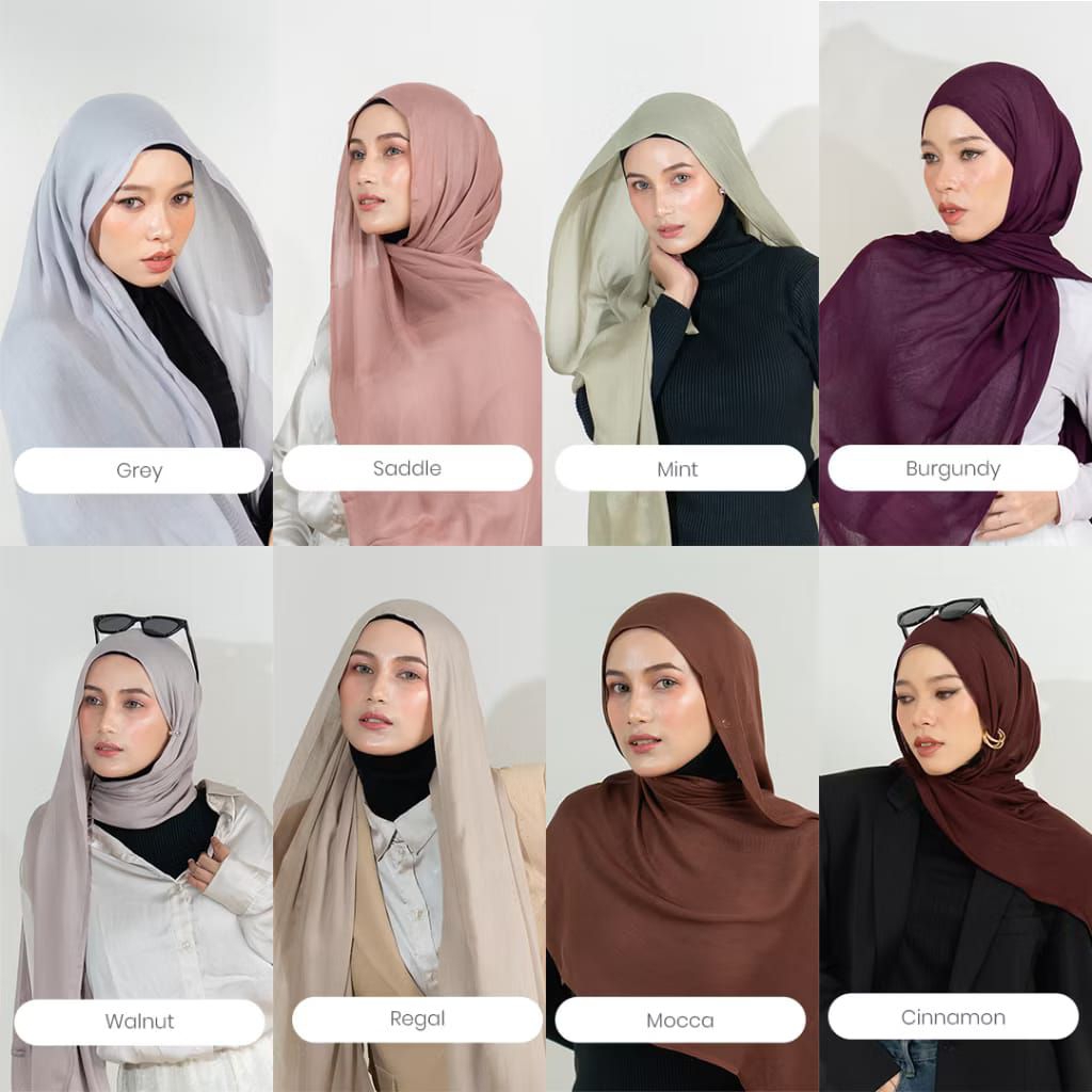 Jual Hijab Pashmina Viscose Shawl 180 X 70 || Kerudung Pashmina Viscose