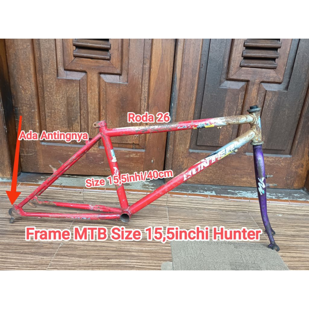 Jual Frame Sepeda MTB Jadul Size 15,5inchi Merk Hunter | Shopee Indonesia