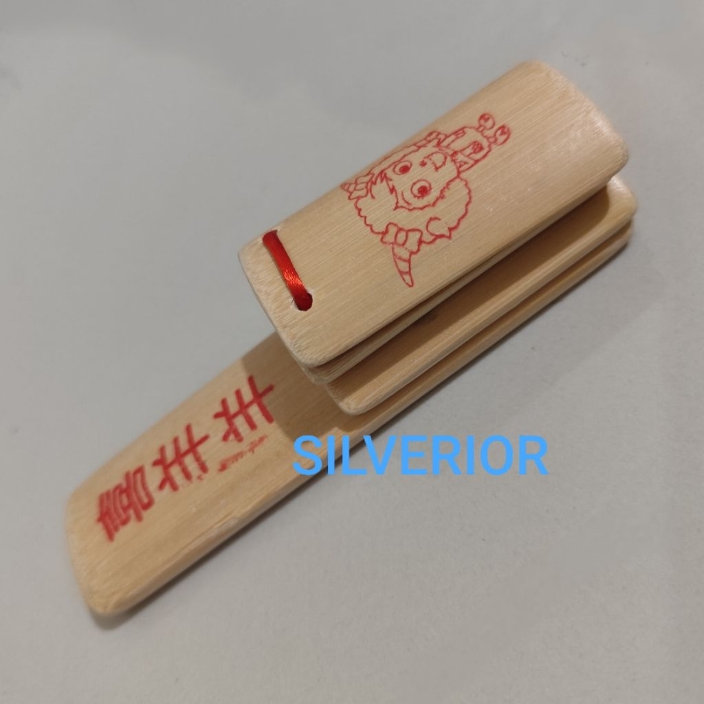 Jual quaiban kuai ban shu clapper kayu bambu instrumen tradisional ...