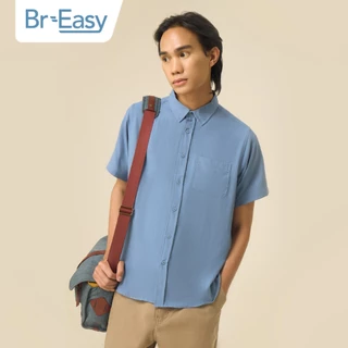 M231 Kemeja Pria Basic Br-Easy Pendek Biru 1071C