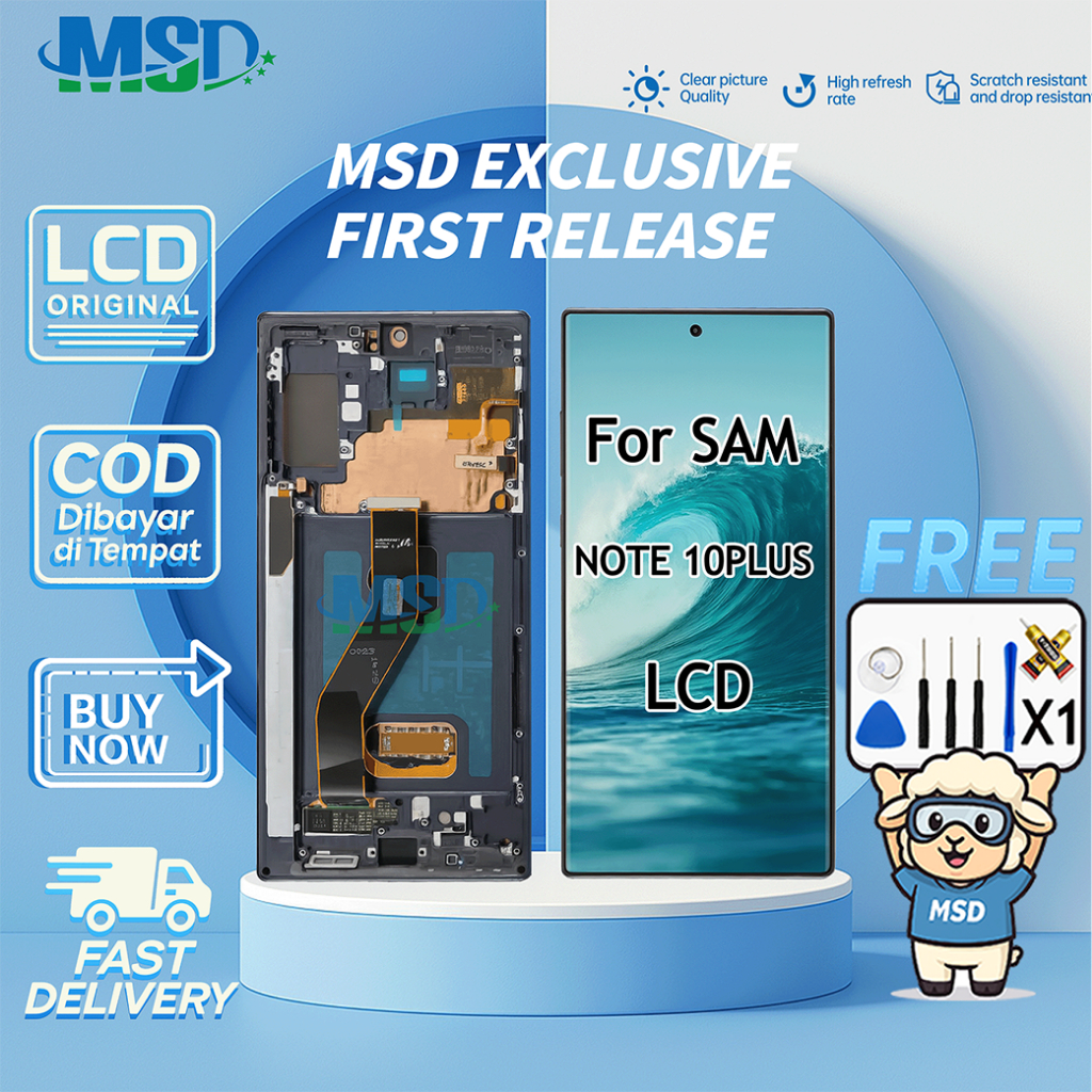 Jual LCD FOR SAMSUNG Galaxy NOTE 10 PLUS OLED WF UNIVERSAL FULLSET ...