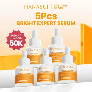 [HEMAT 5PCS] HANASUI Power Bright Expert Serum 20ml Real 10% Advance Niacinamide Vit E Mencerahkan Memudarkan Noda Hitam Flek Kusam Glowing  Serum Wajah Brightening Skincare Glowing Original BPOM Antioksidan Memudarkan Bekas Jerawat  Mencerahkan Wajah