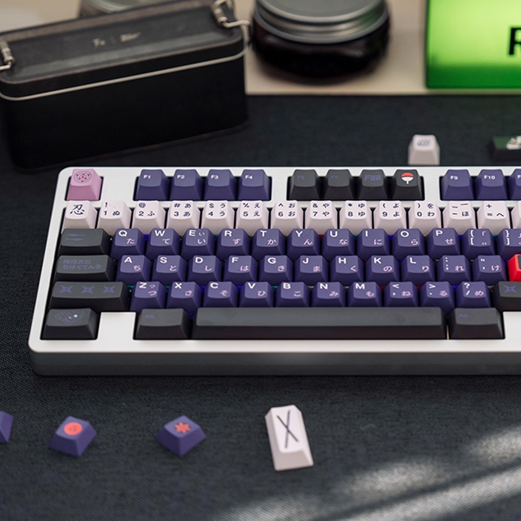 Jual FBB Ninja Keycaps PBT Dyesub 145 Keys Cherry Profile Mechanical ...