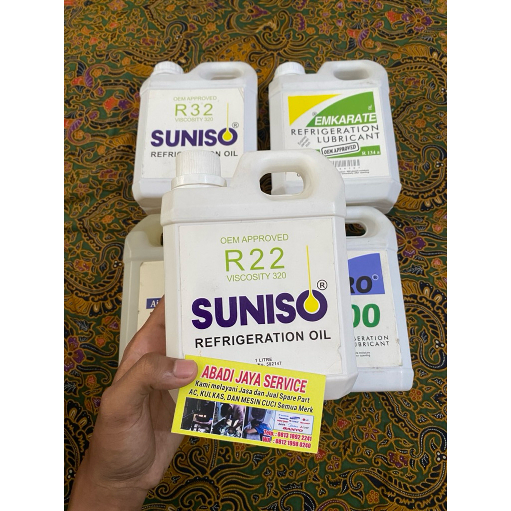 Jual Oli Kompresor AC / Refrigeration Lubricant R22 R32 R410 R600 R134a ...