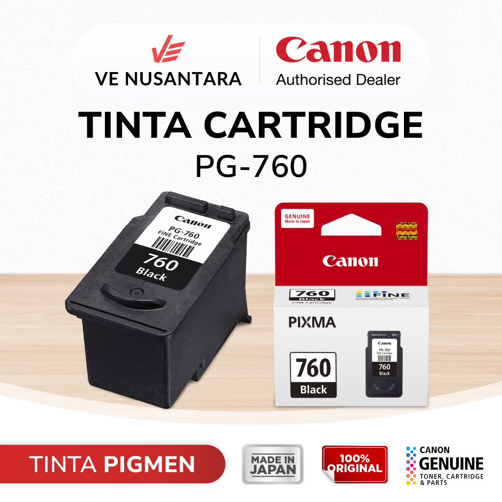 Jual Tinta Original Canon 760 Pigment Black PG-760 - Tinta Canon TS5370 ...