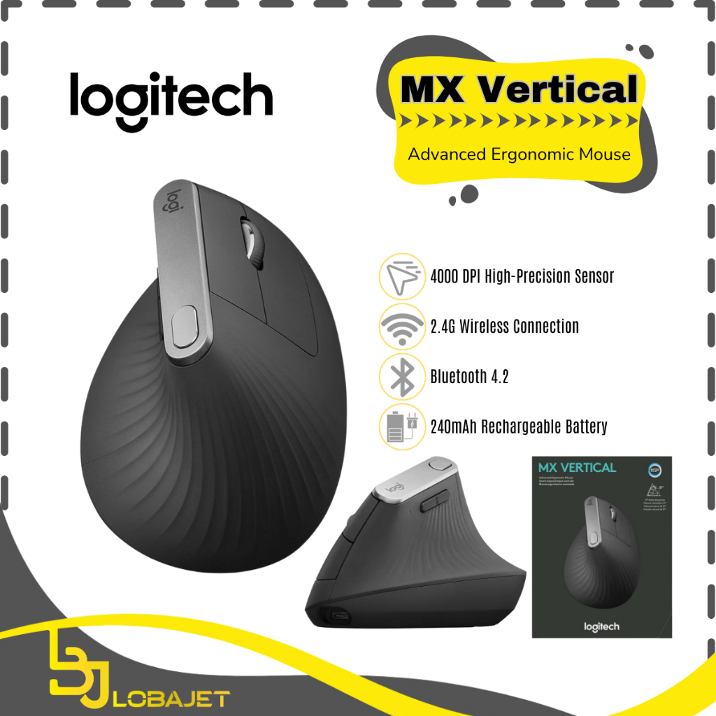 Jual LOGITECH MX Vertical Mouse - Advanced Ergonomic Design ...