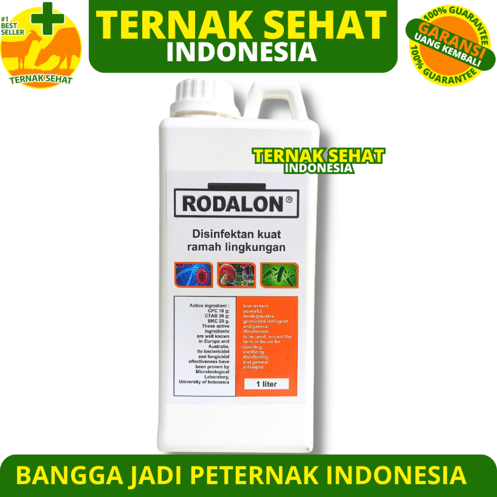 Jual RODALON 1Liter Disinfektan Kandang Anti Kuman Anti Bakteri Ramah ...